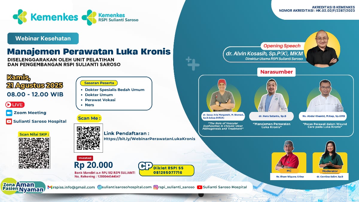 webinar kesehatan manajamen perawatan luka kronis ber skp kemenkes ri